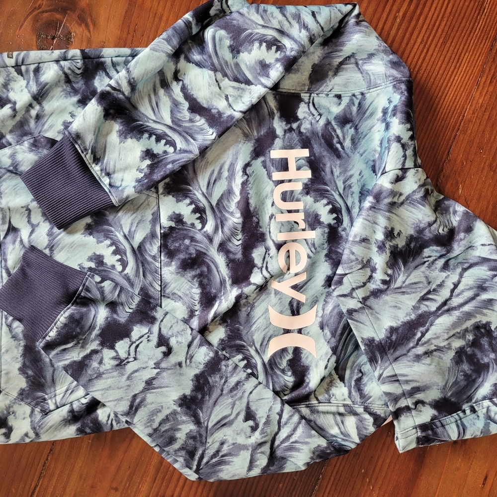 Hurley blue sweatshirt girl size M used